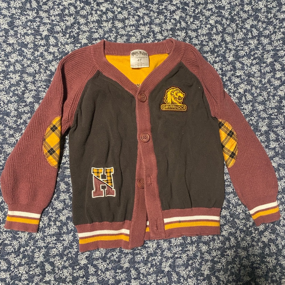 4T toddler Harry Potter cardigan 100% cotton
